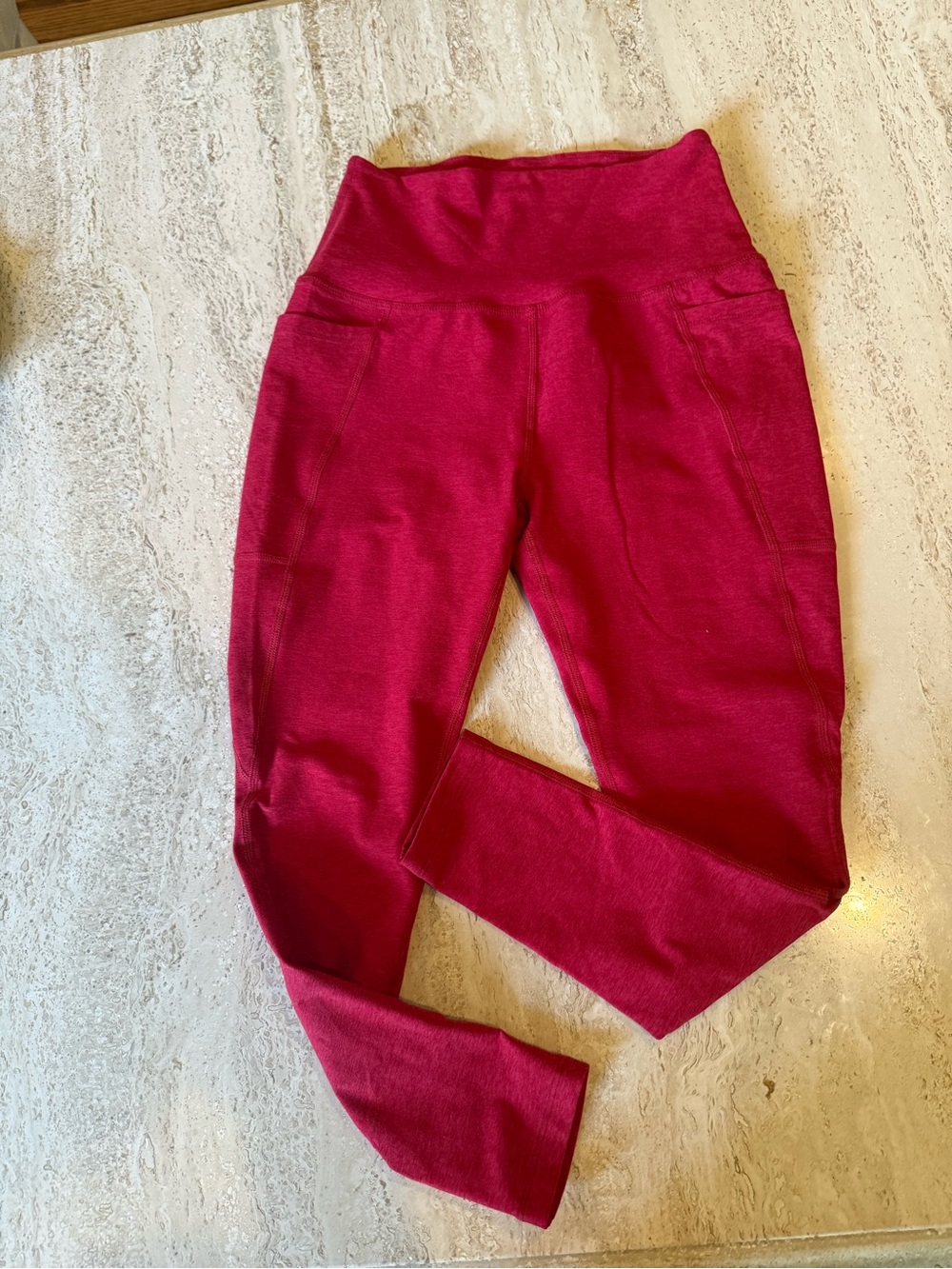 Beyond Yoga Red Side pocket leggings